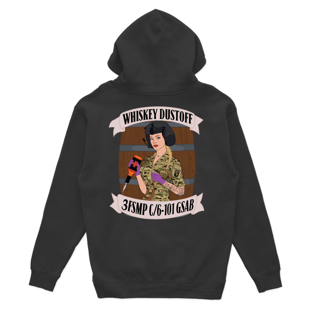 3 FSMP, C Co, 6-101 "Whiskey Dustoff" Hoodies