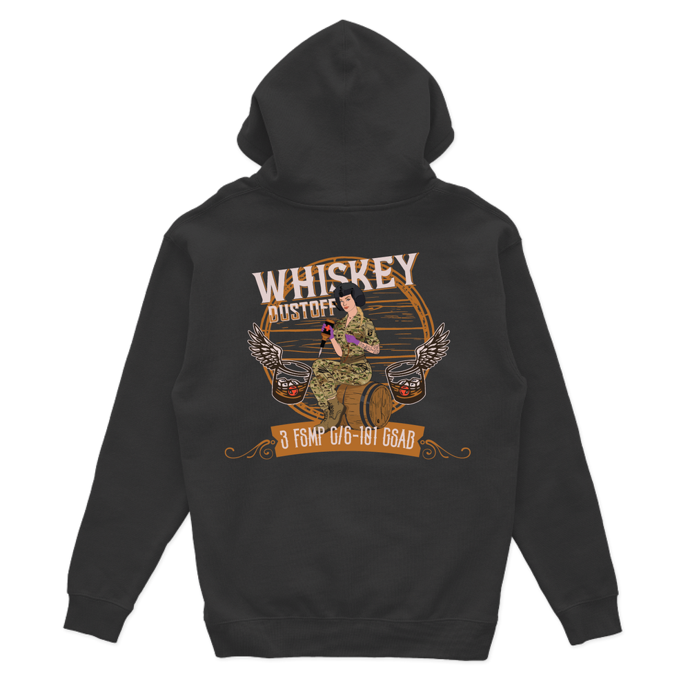 3 FSMP, C Co, 6-101 "Whiskey Dustoff" V2 Hoodies
