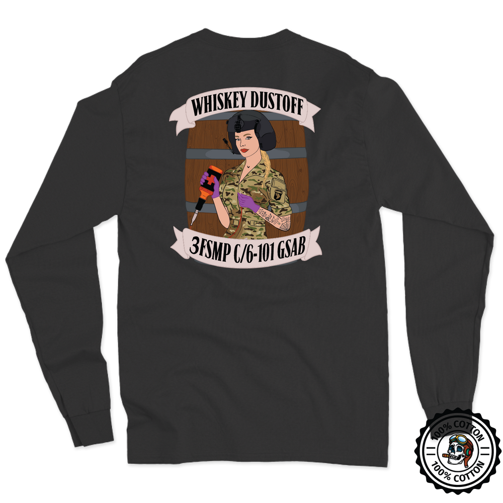 3 FSMP, C Co, 6-101 "Whiskey Dustoff" Long Sleeve T-Shirt