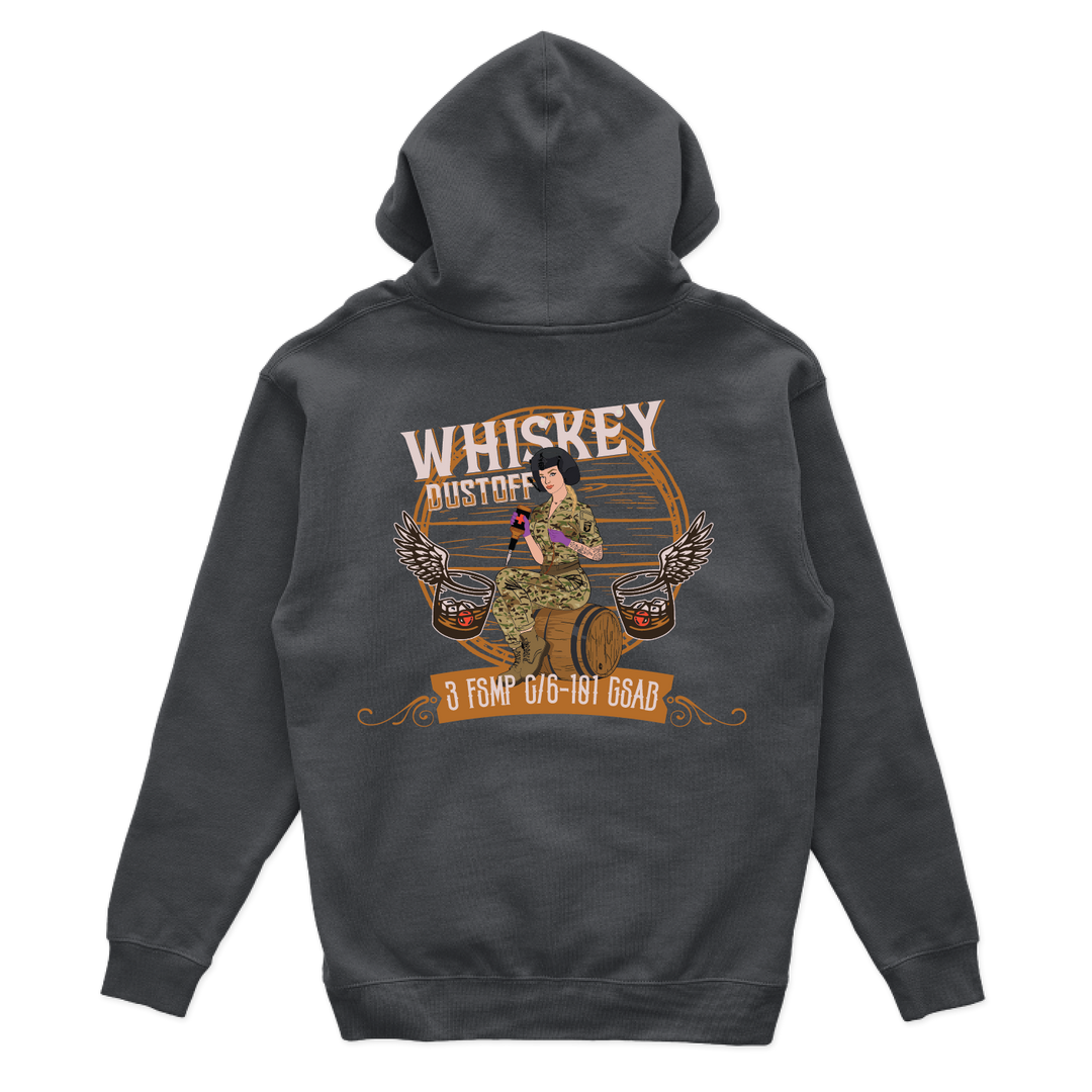 3 FSMP, C Co, 6-101 "Whiskey Dustoff" V2 Hoodies
