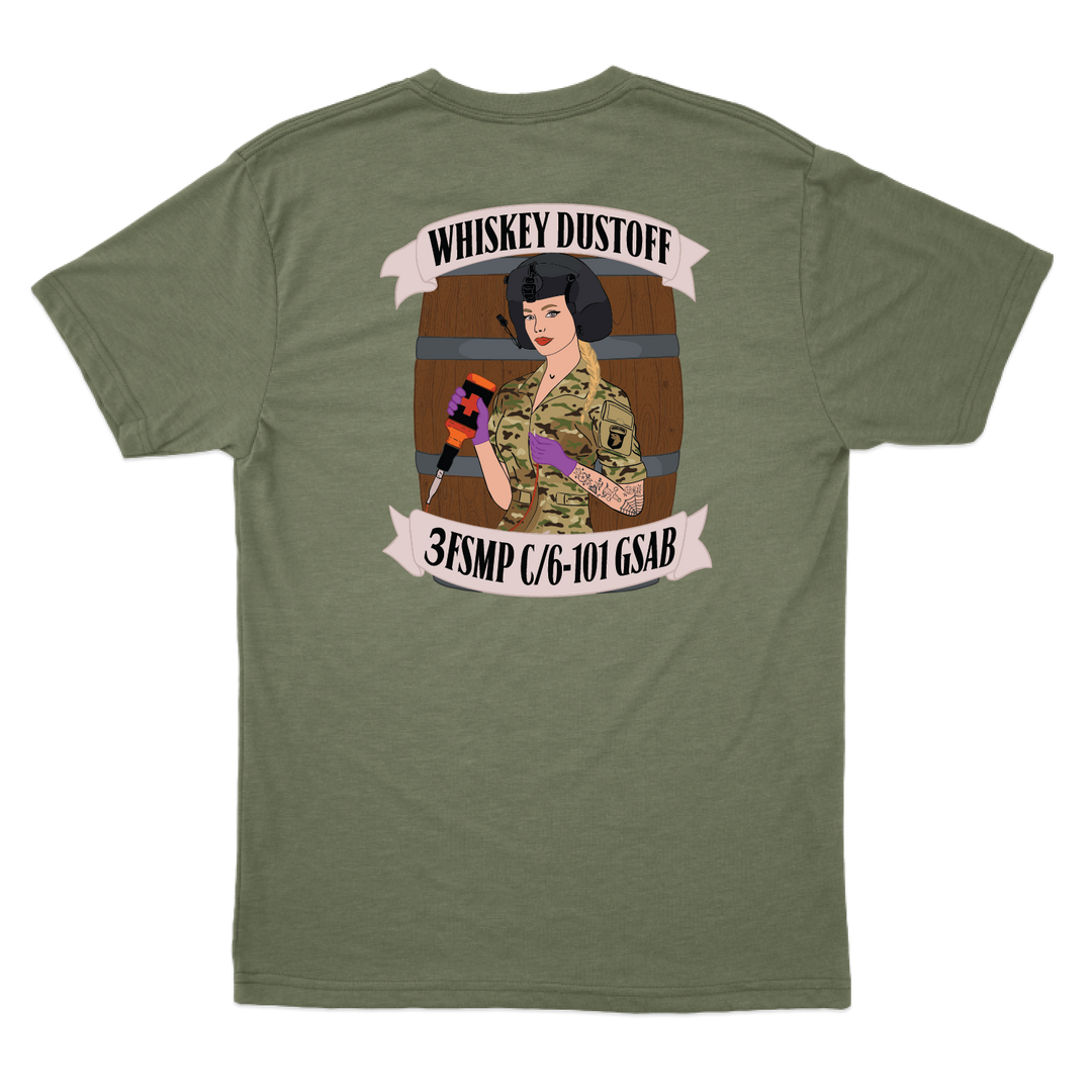 3 FSMP, C Co, 6-101 "Whiskey Dustoff" T-Shirts