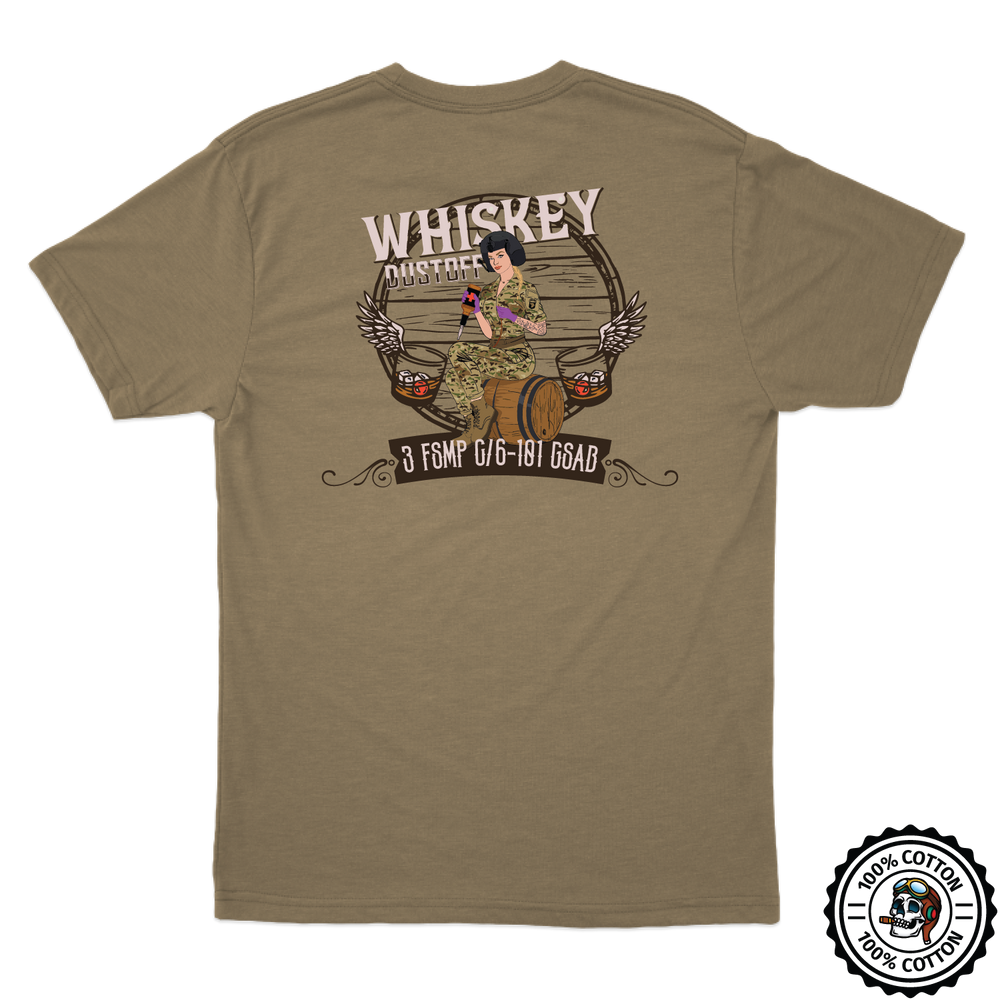 3 FSMP, C Co, 6-101 "Whiskey Dustoff" V2 Tan T-Shirt