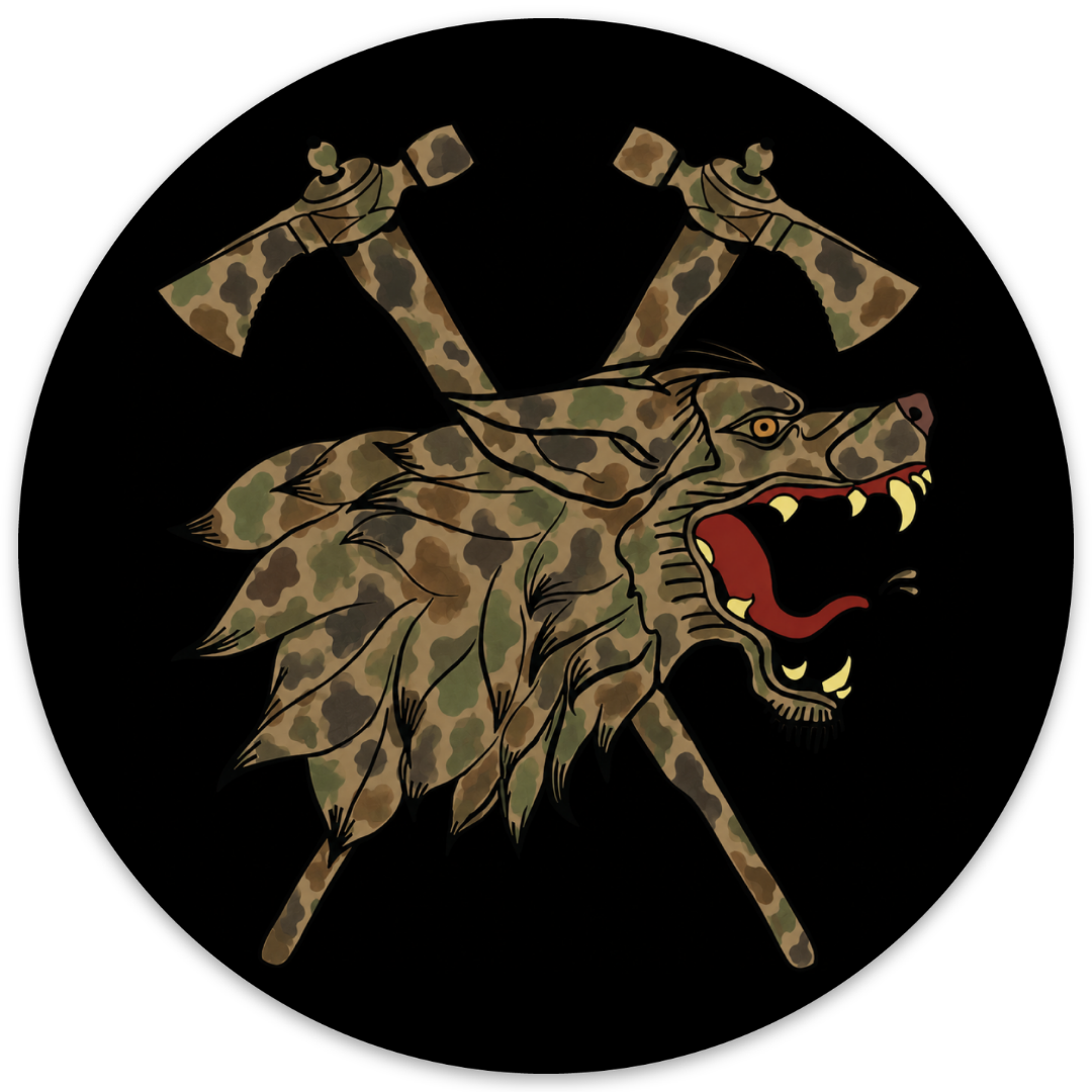CAT 633 Wolf Sticker