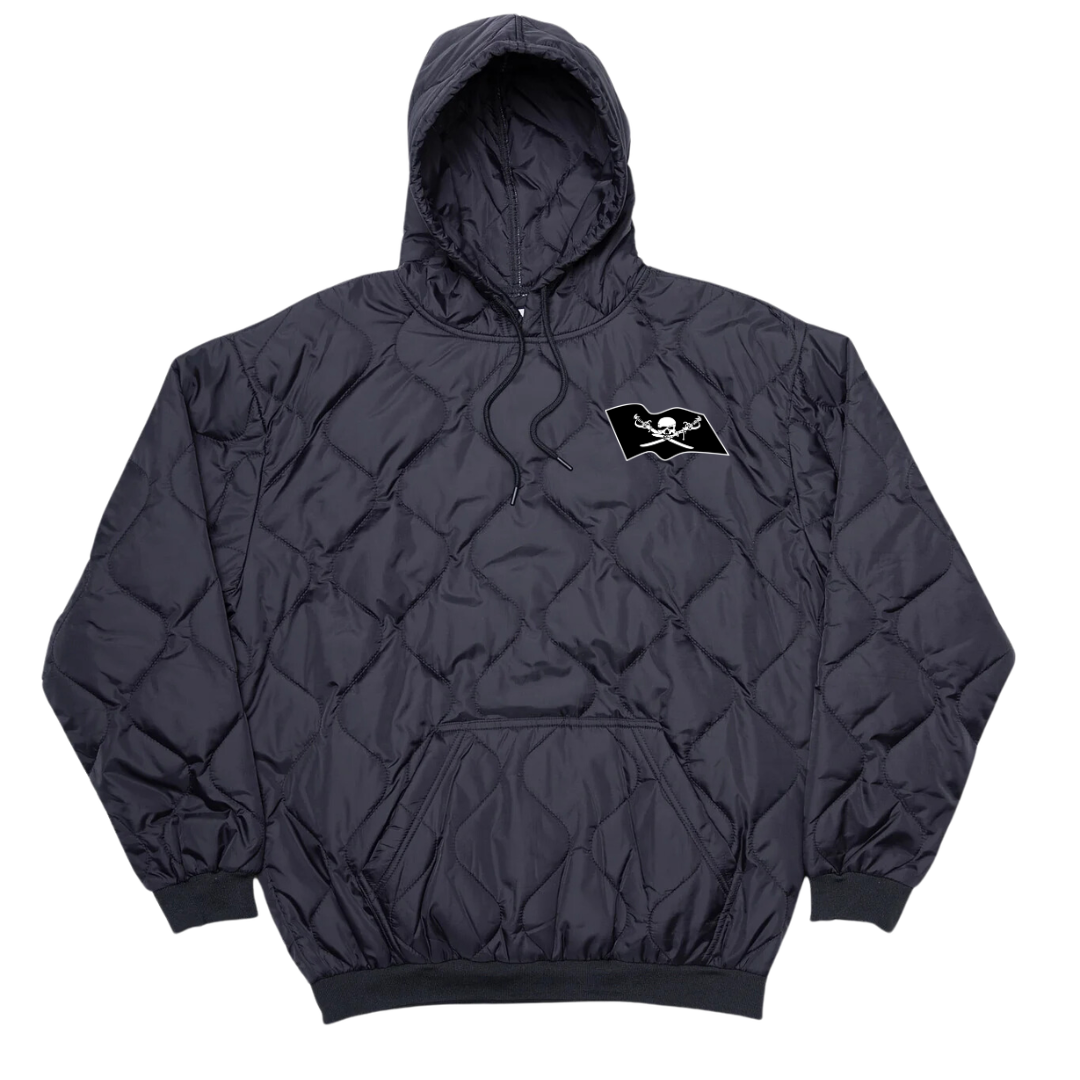 B Co, 2-160 "Bad Boyz" - Jolly Roger Field Hoodie Embroidery
