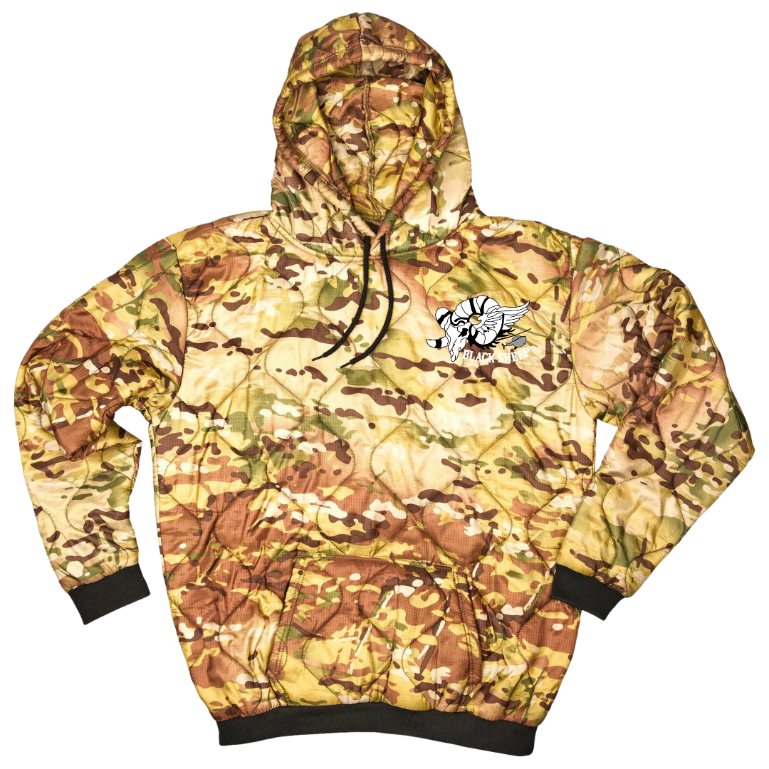 Det 1, B Co, 1-112 S&S "Black Sheep" Field Hoodie Embroidery