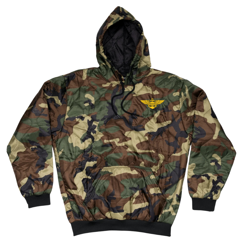 Naval Aviator Wings Field Hoodie Embroidery