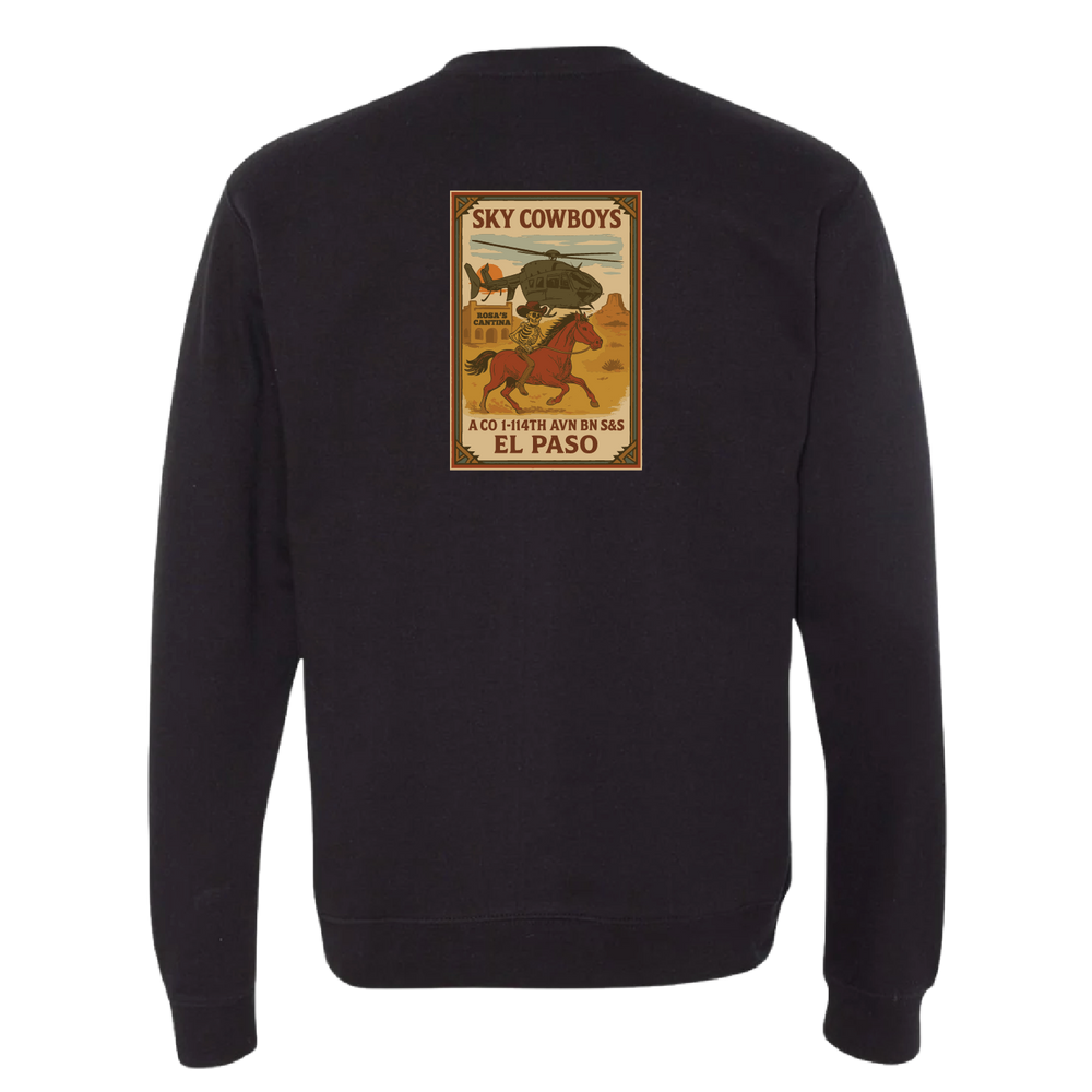 A Co, 1-114 AVN S&S Sky Cowboys Crewneck Sweatshirt