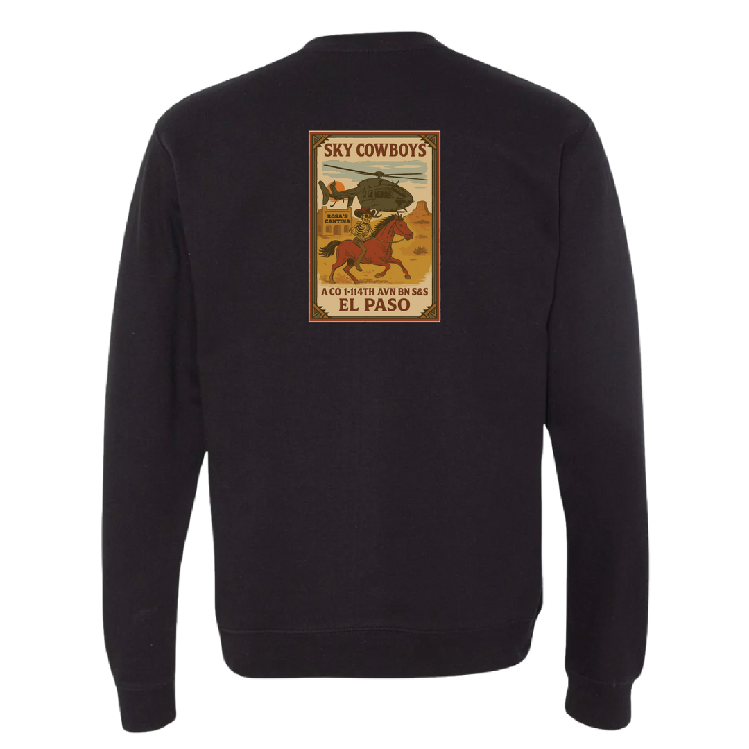A Co, 1-114 AVN S&S Sky Cowboys Crewneck Sweatshirt
