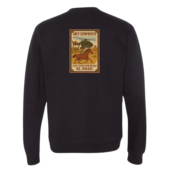 A Co, 1-114 AVN S&S Sky Cowboys Crewneck Sweatshirt
