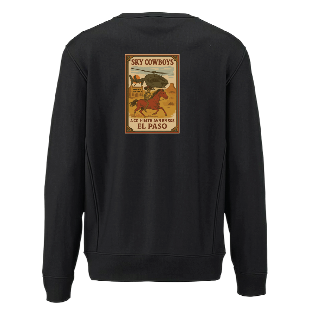 A Co, 1-114 AVN S&S Sky Cowboys Heavyweight Crewneck Sweatshirt