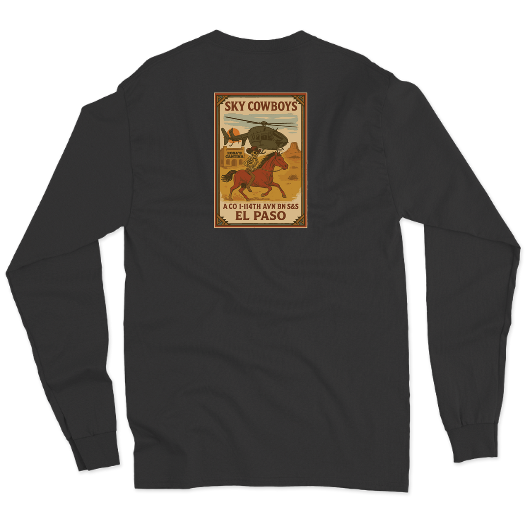A Co, 1-114 AVN S&S Sky Cowboys Long Sleeve T-Shirt