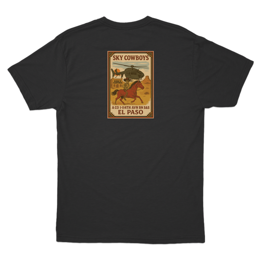 A Co, 1-114 AVN S&S Sky Cowboys T-Shirts