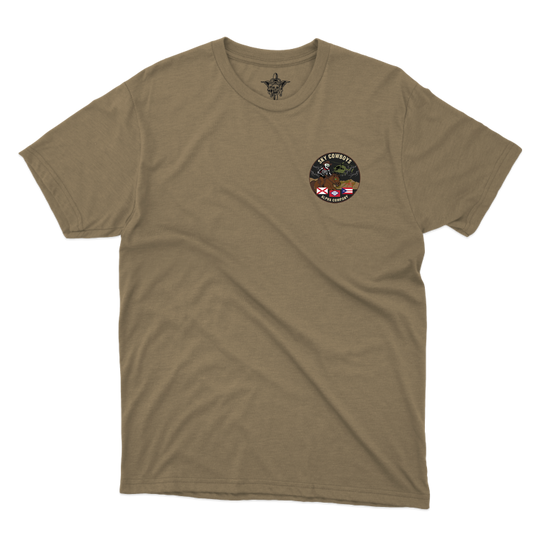 A Co, 1-114 AVN S&S Sky Cowboys Tan T-Shirt