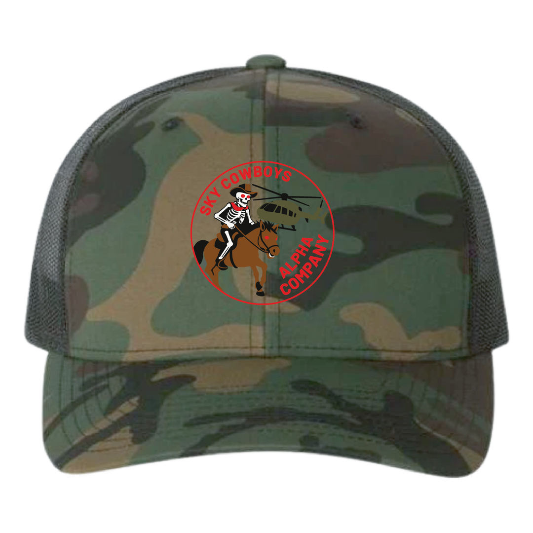 A Co, 1-114 AVN S&S Sky Cowboys Embroidered Hats