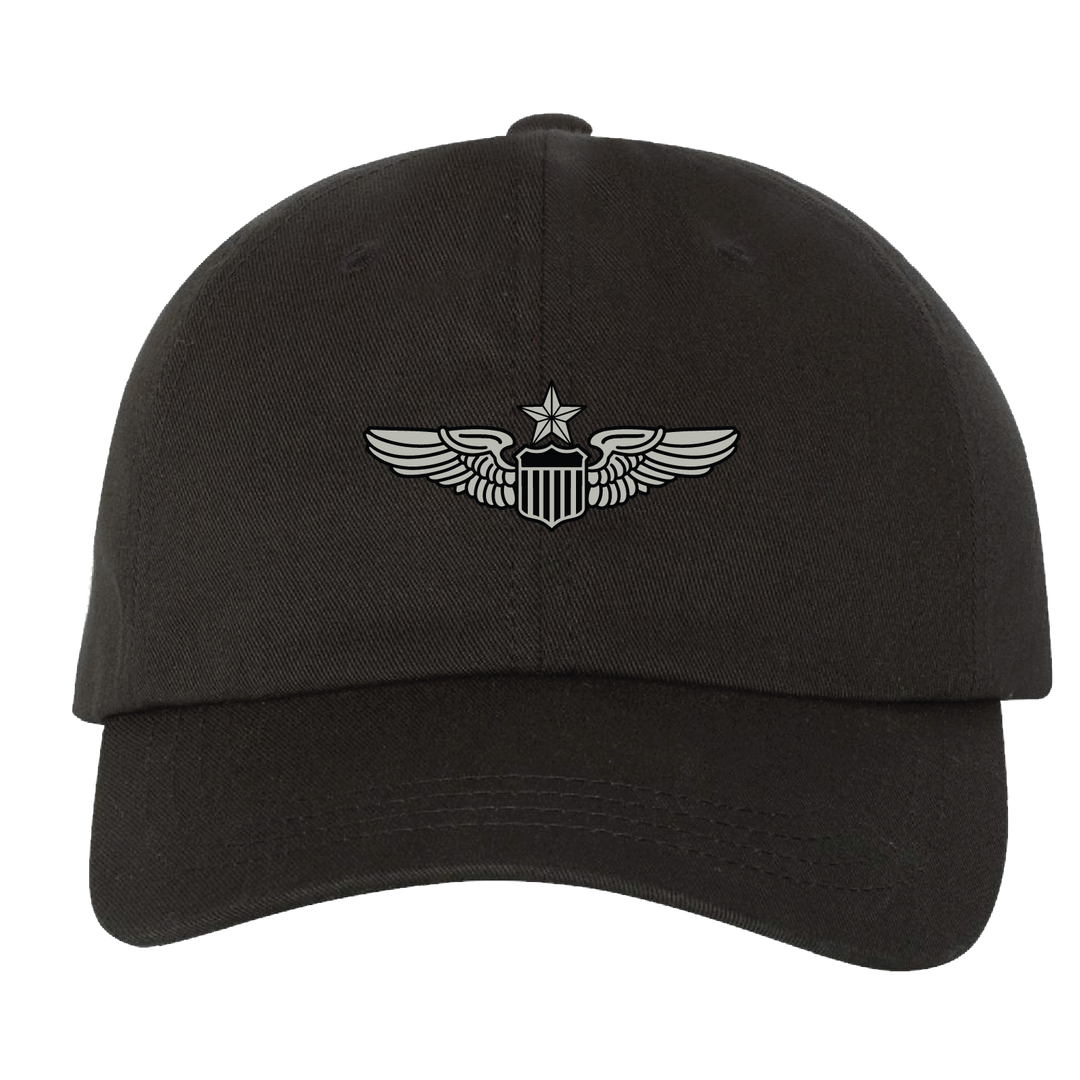 Air Force Senior Pilot Wings Badge Hat