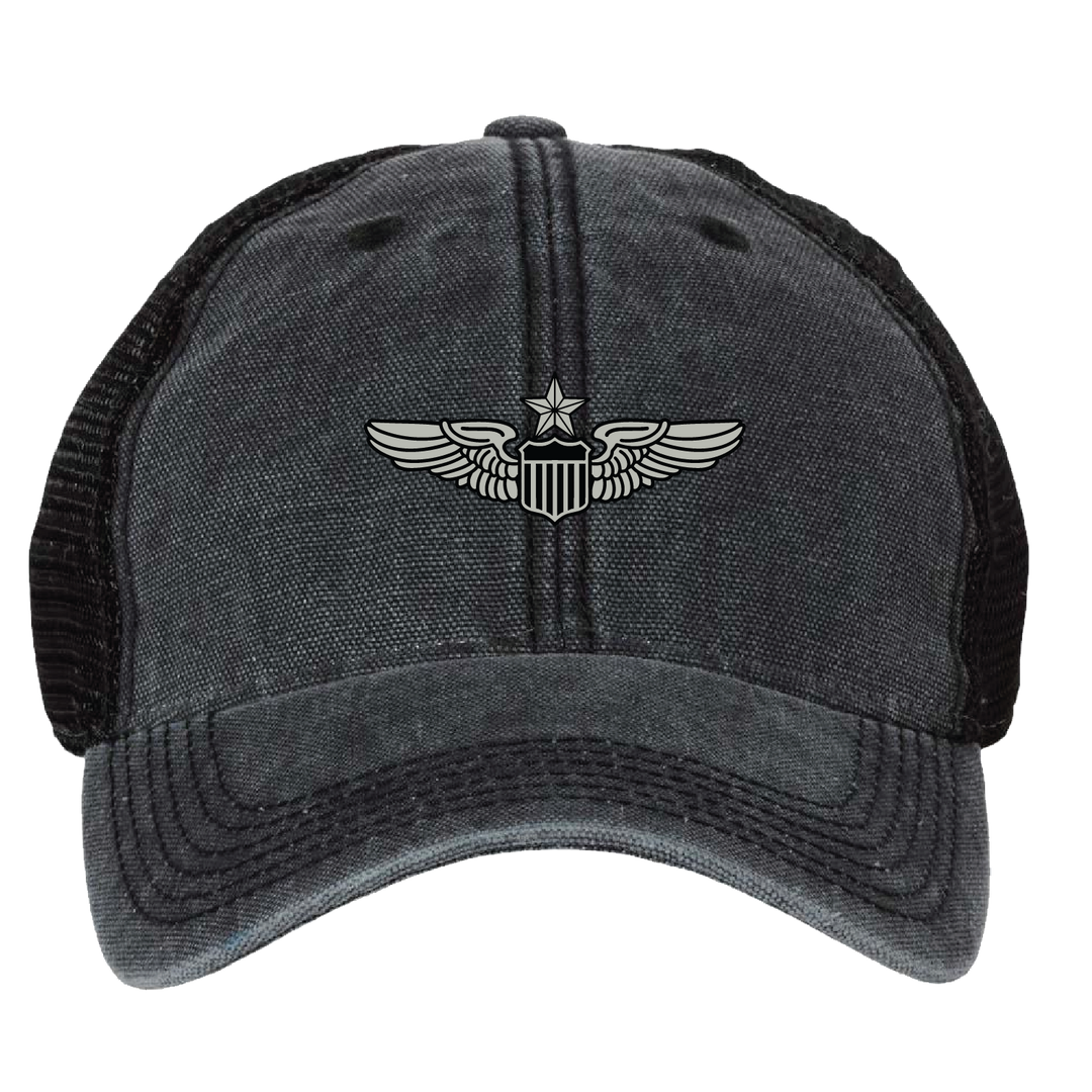 Air Force Senior Pilot Wings Badge Hat