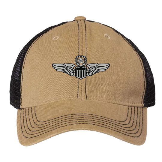 Air Force Command Pilot Wings Badge Embroidered Old Favorite Trucker
