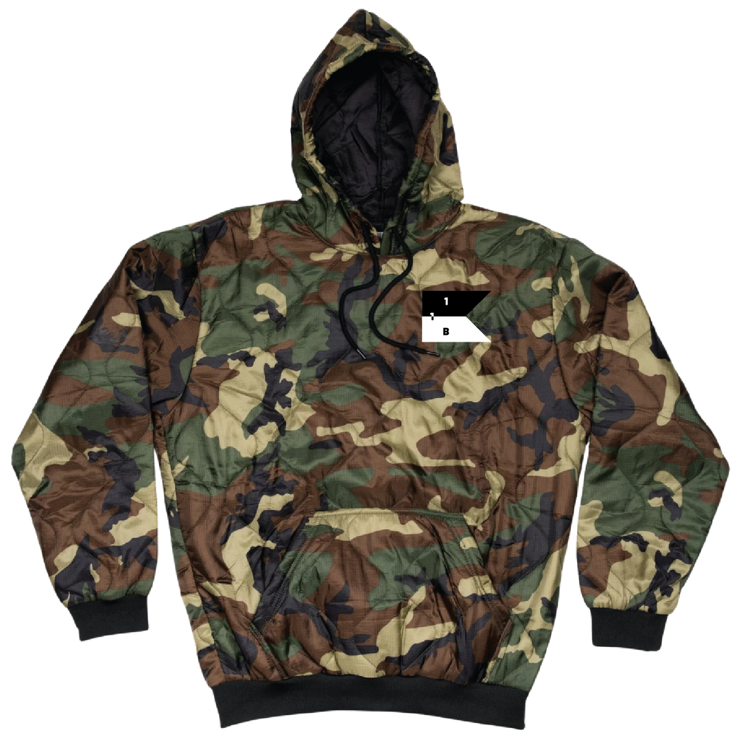 B Co, 1-1 AB "Wolfpack" Field Hoodie Embroidery