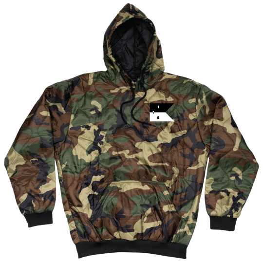 B Co, 1-1 AB "Wolfpack" Field Hoodie Embroidery