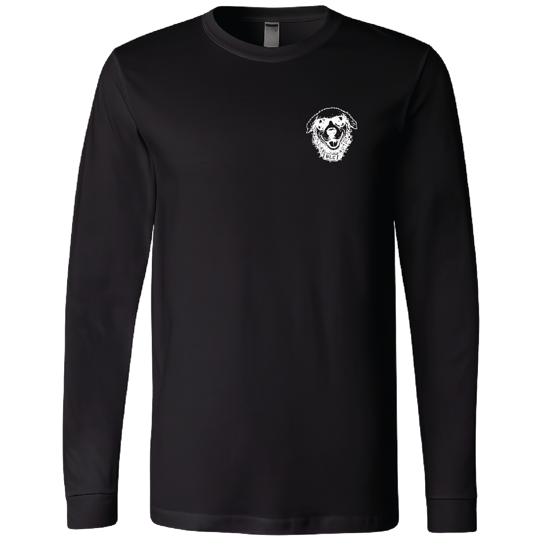blcclass26008lc3drowningpuppies_longsleeve_black_front.png