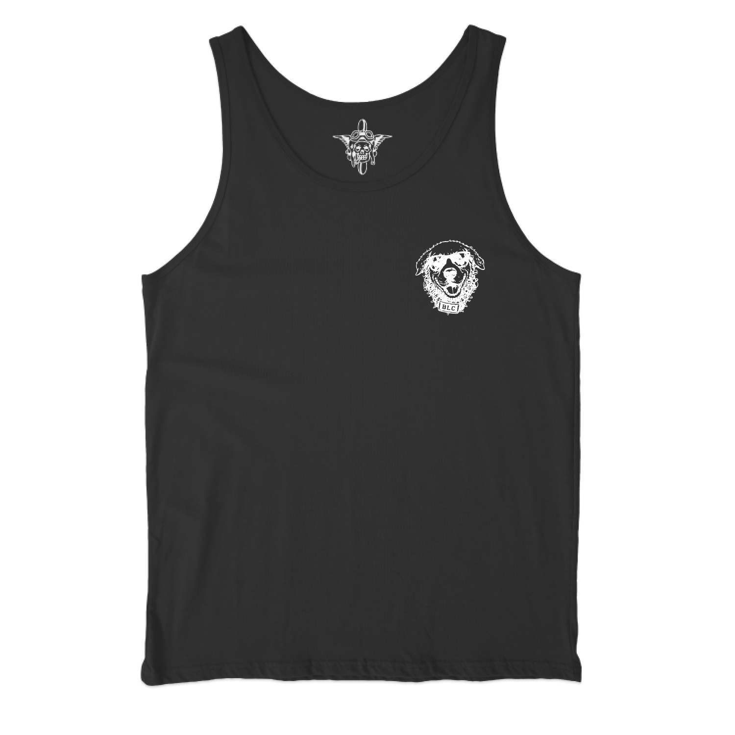 blcclass26008lc3drowningpuppies_tank_black_front.png
