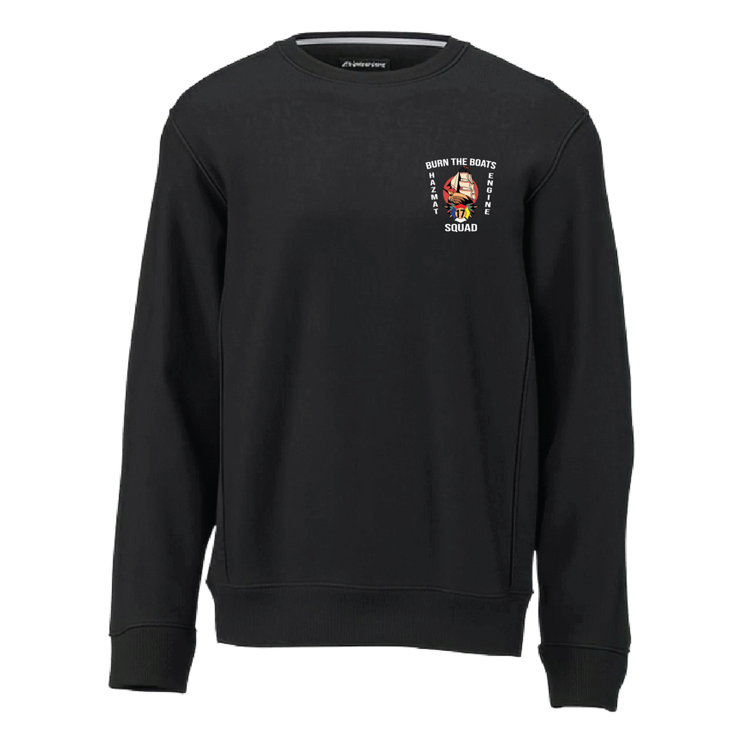 cobbcountyfirestation17_Black Heavyweight Crewneck.png