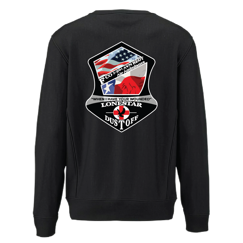 F Co, 3-501 AVN "Lonestar Dustoff" Heavyweight Crewneck Sweatshirt