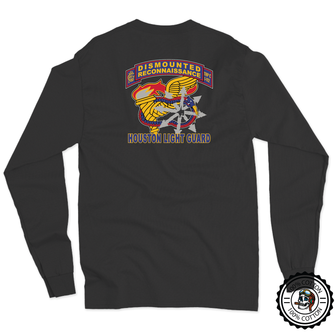 C (DRT), 1-112th CAV (RSTA) “Houston Light Guard” Long Sleeve T-Shirt