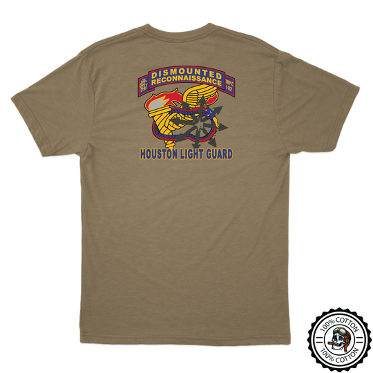 C (DRT), 1-112th CAV (RSTA) “Houston Light Guard” Tan 499 T-Shirt