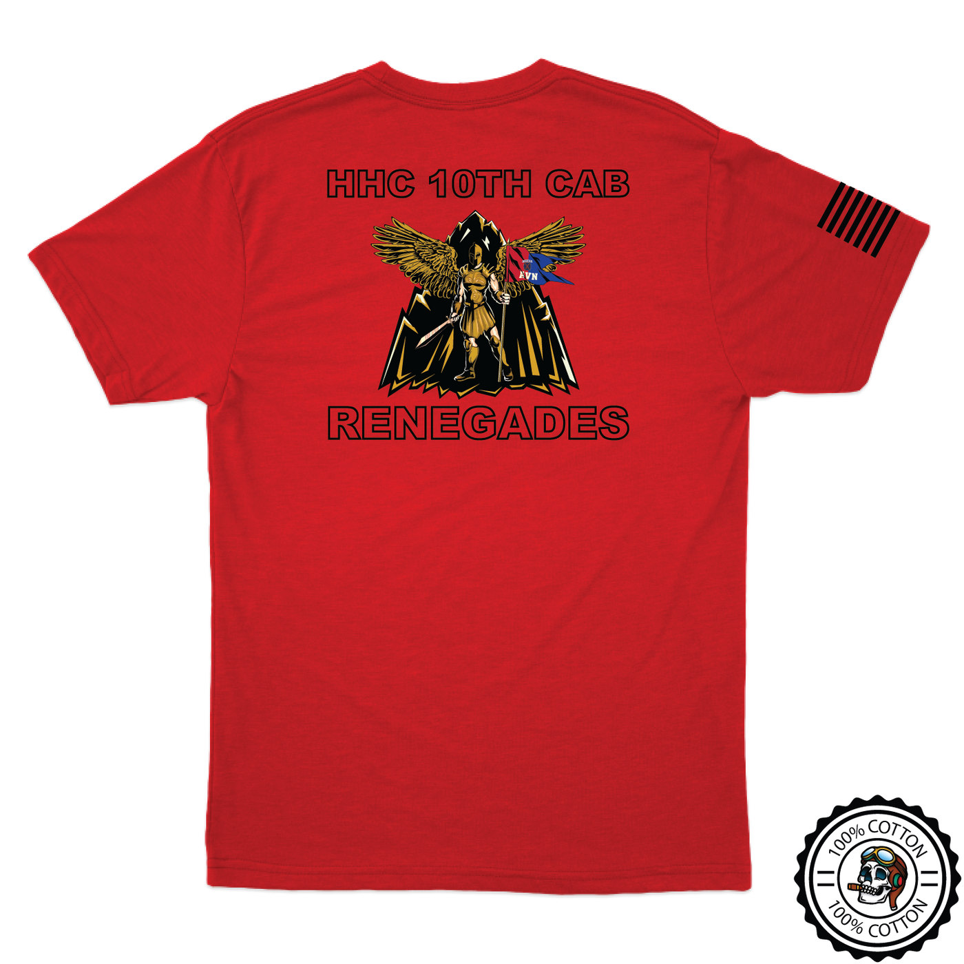 HHC, 10th CAB "Renegades" T-Shirts W/ Flag