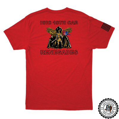 HHC, 10th CAB "Renegades" T-Shirts W/ Flag