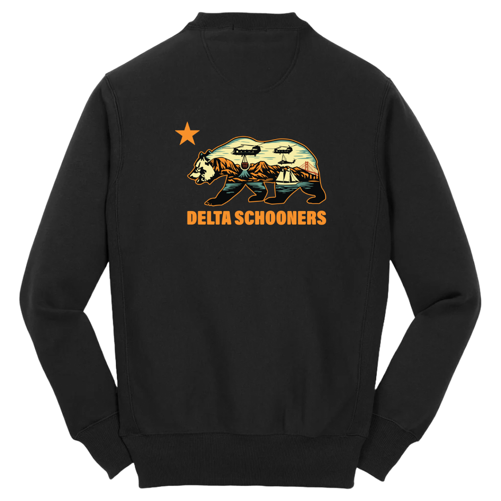 B Co, 1-126 AVN "Delta Schooners" V2 Heavyweight Crewneck Sweatshirt