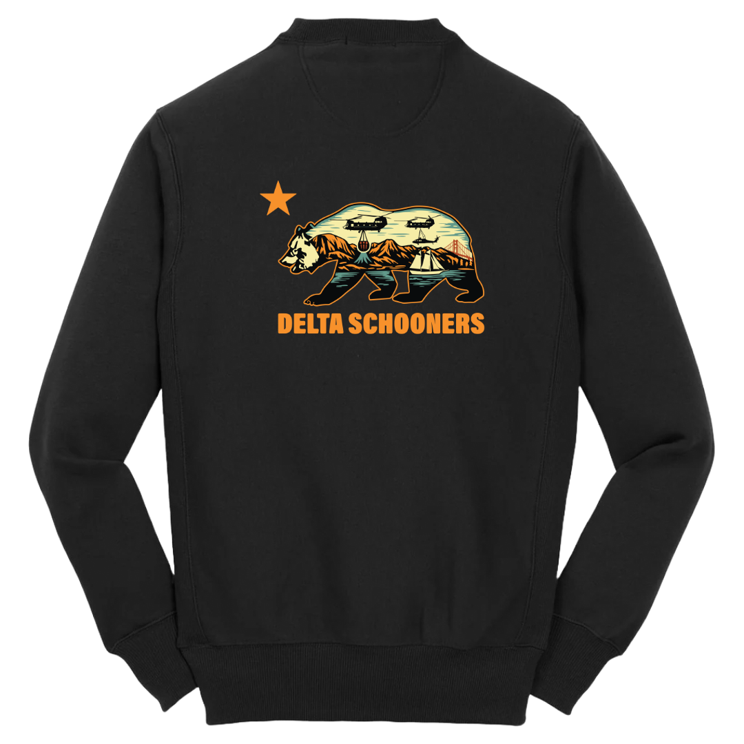 B Co, 1-126 AVN "Delta Schooners" V2 Heavyweight Crewneck Sweatshirt