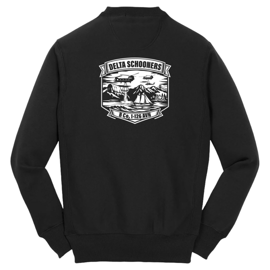 B Co, 1-126 AVN "Delta Schooners" Subdued Heavyweight Crewneck Sweatshirt