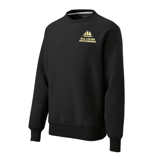 B Co, 1-126 AVN "Delta Schooners" V2 Heavyweight Crewneck Sweatshirt