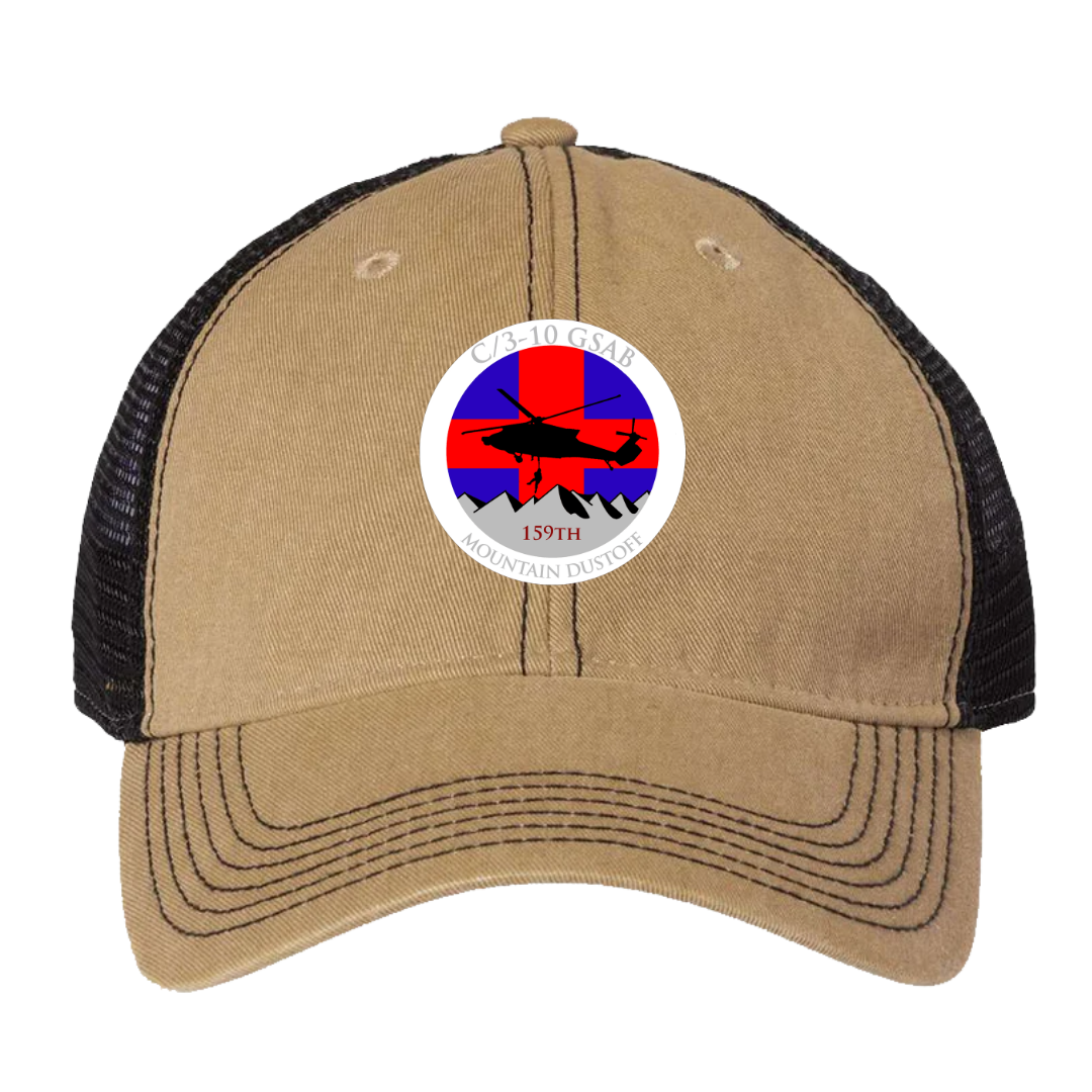 C Co, 3-10 GSAB Mountain Dustoff Embroidered Hats V2