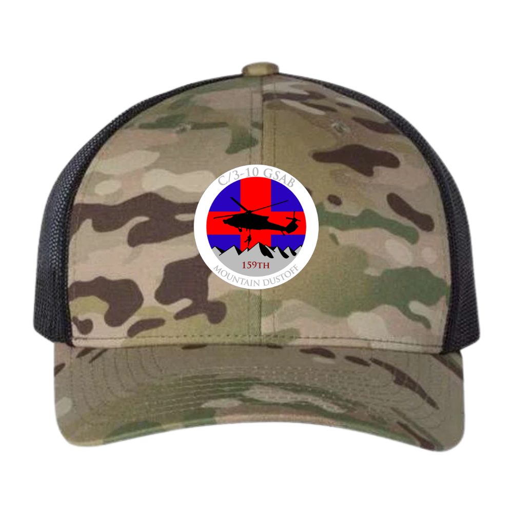 C Co, 3-10 GSAB Mountain Dustoff Embroidered Hats V2