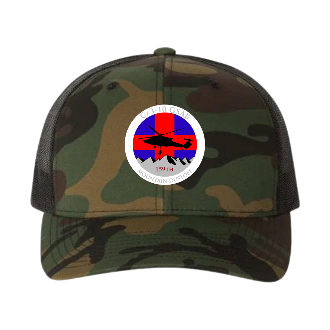C Co, 3-10 GSAB Mountain Dustoff Embroidered Hats V2