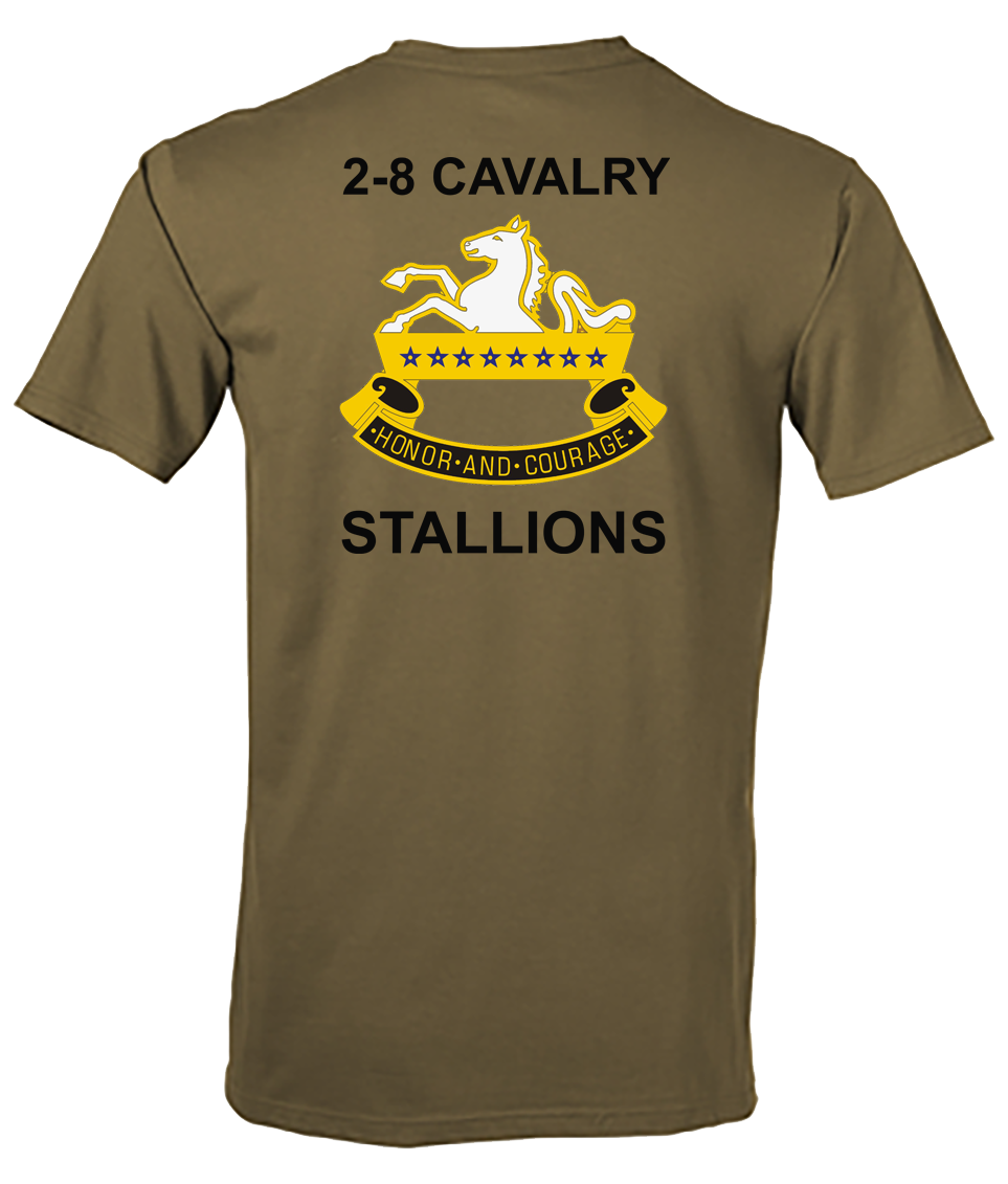 2-8 Cavalry Stallions Tan 499 T-Shirt