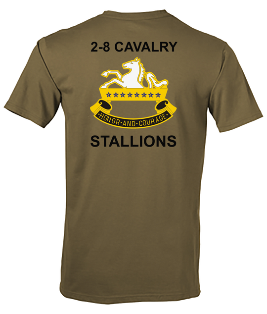 2-8 Cavalry Stallions Tan 499 T-Shirt