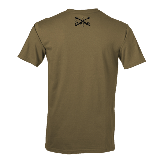 B Co, 2-8 CAV “Eager Arms” Tan 499 T-Shirt