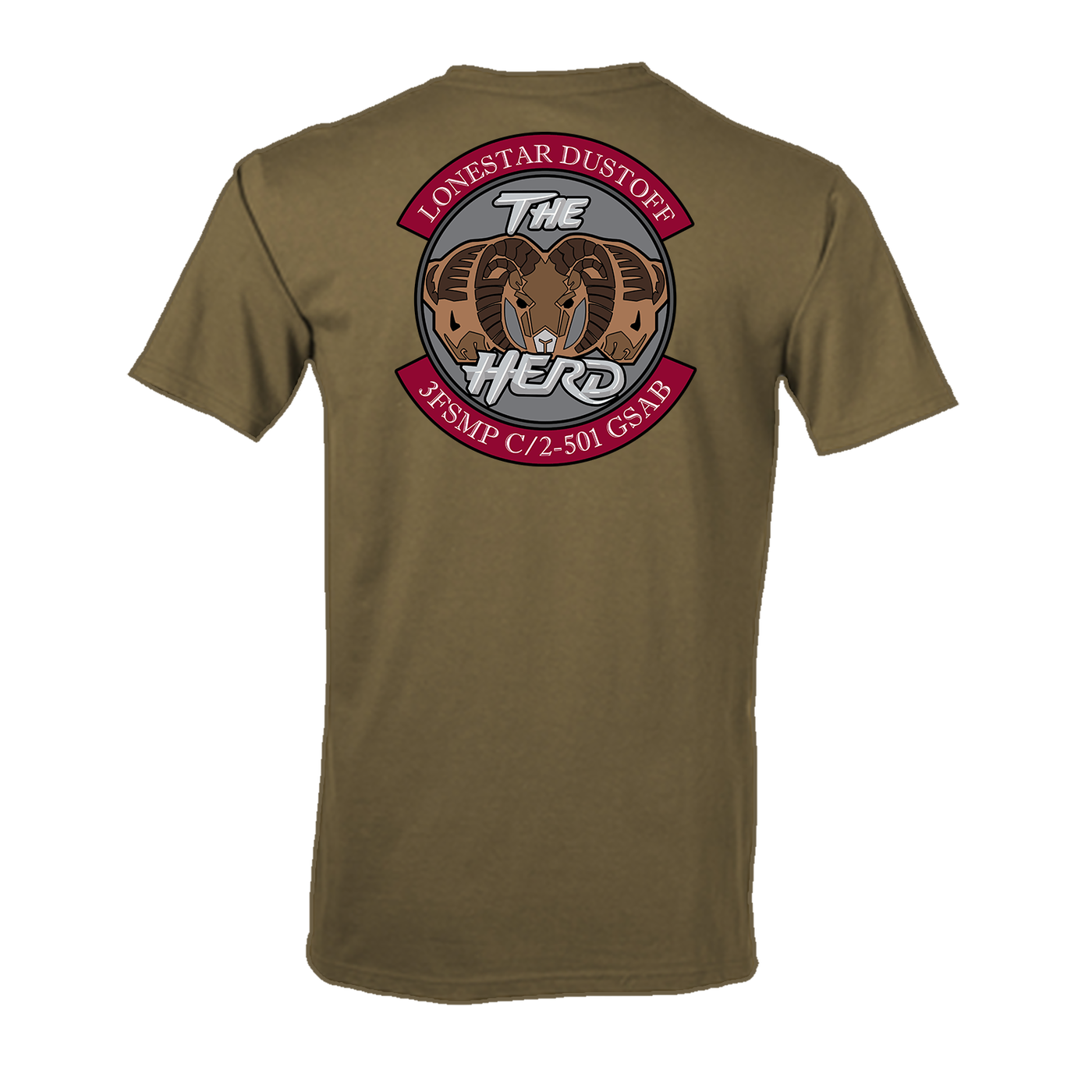 3 FSMP, C Co, 2-501 GSAB "The Herd" Flight Approved T-Shirt