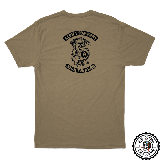 A Co, 1-151 AB "Nightmare" Tan 499 T-Shirt V2