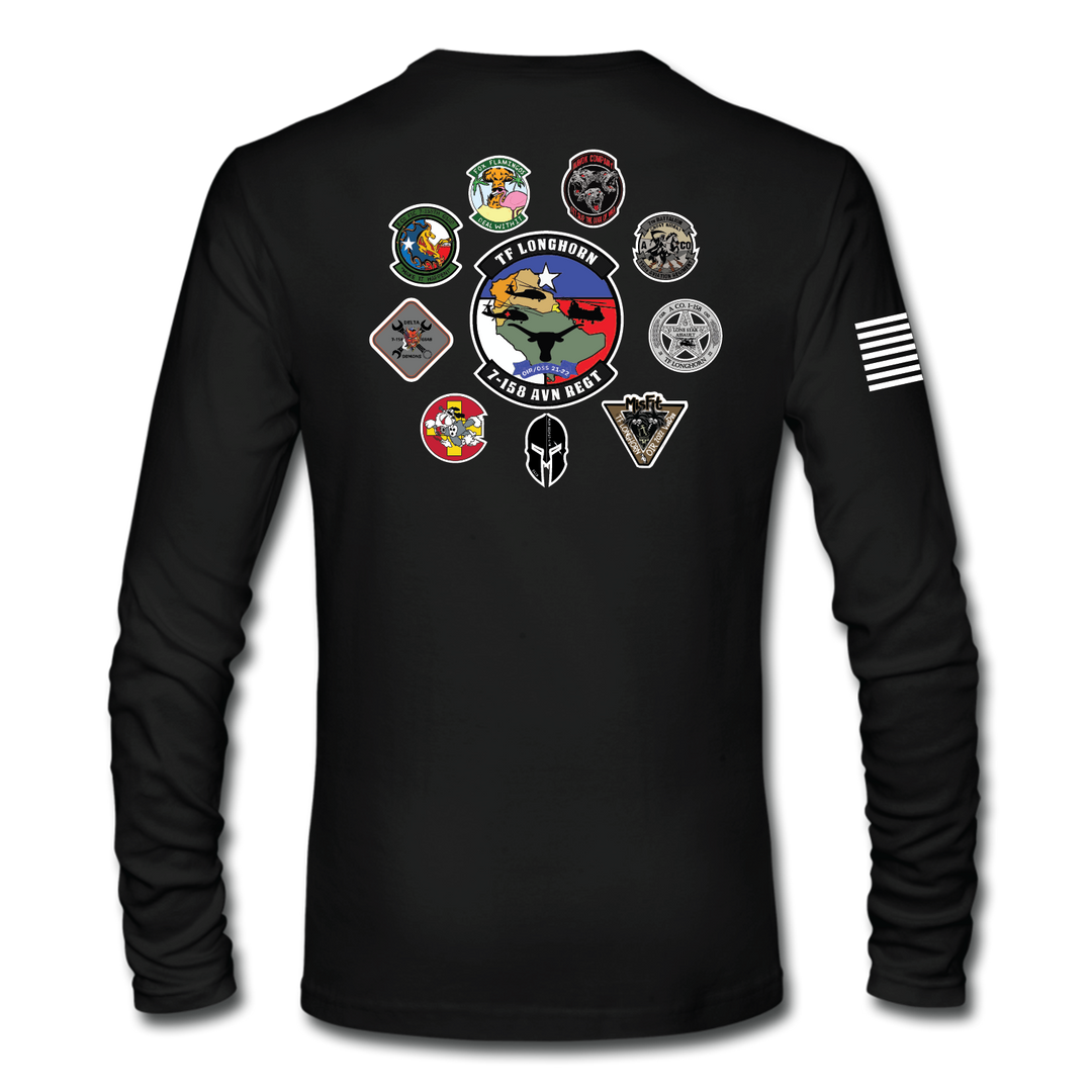 7-158 TF Longhorn Long Sleeve T-Shirt