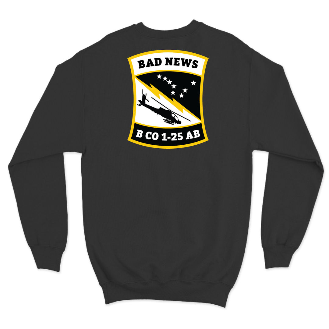 B Co, 1-25 AB “Bad News” Crewneck Sweatshirt