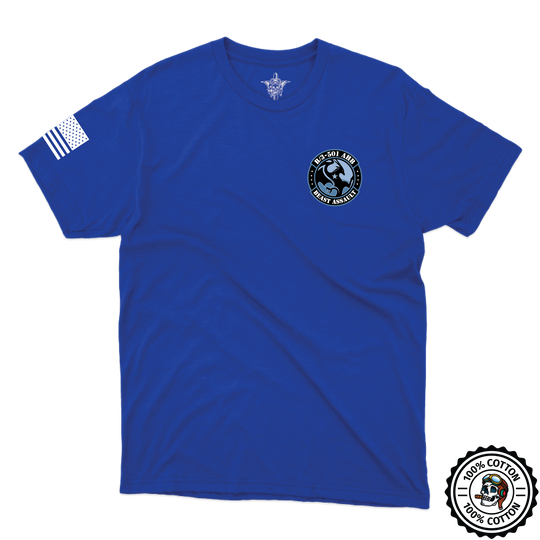 B Co, 3-501 AHB "Beast Assault" T-Shirts Blue