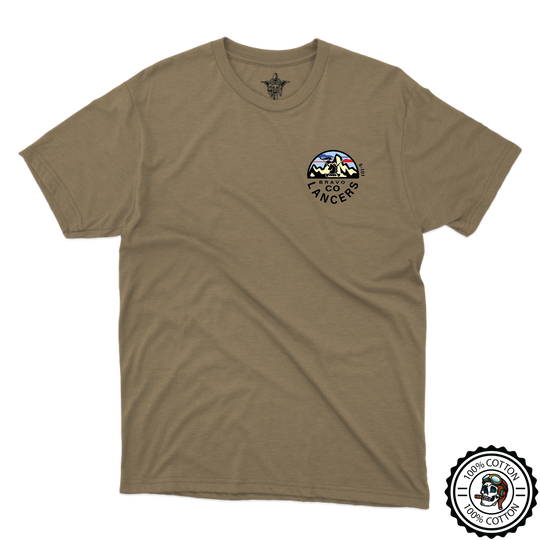 B Co, 5-101 AHB "Lancers" Tan 499 T-Shirt