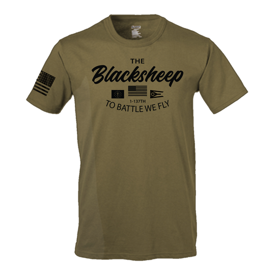 C Co, 1-137 AVN "Black Sheep" Flight Approved T-Shirt