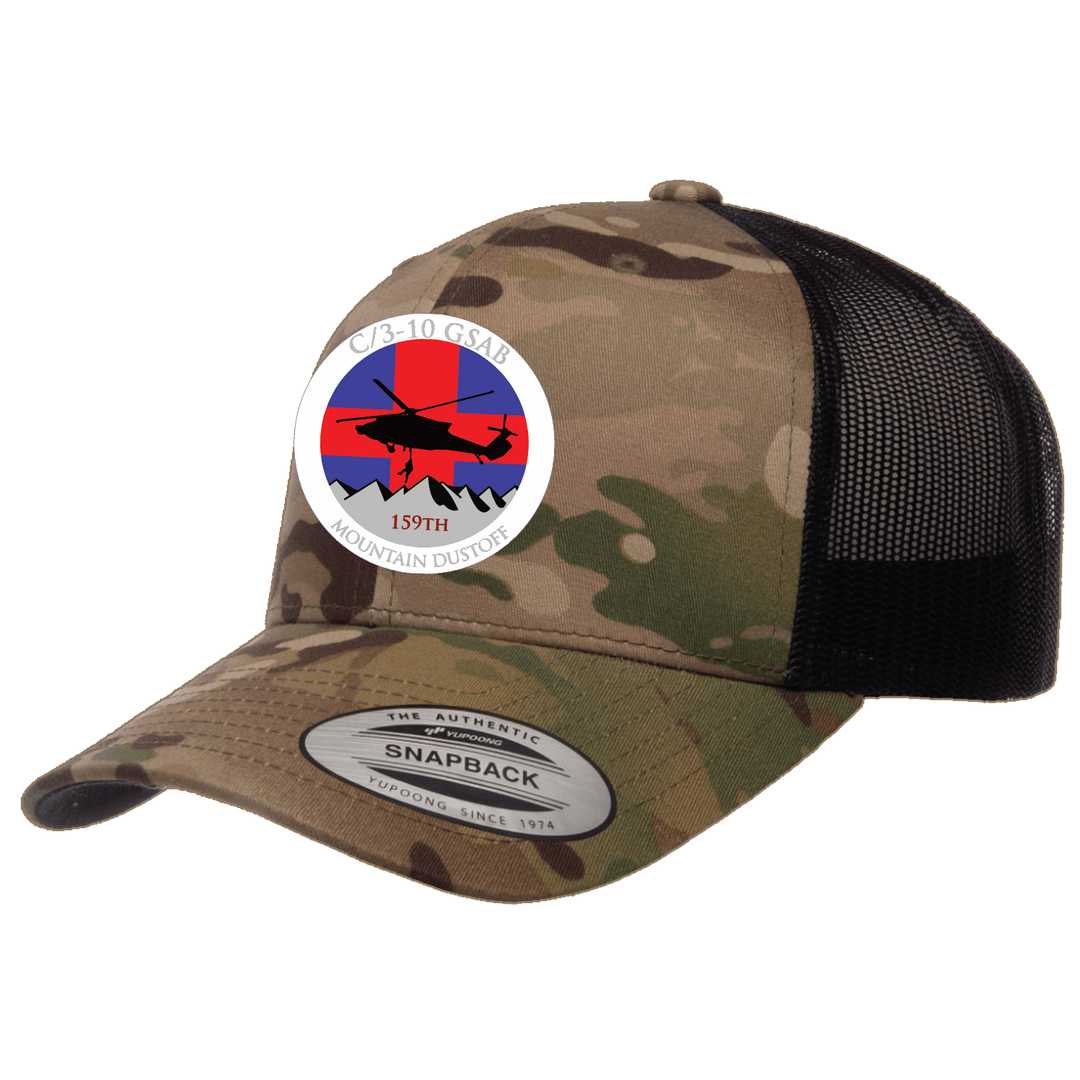 C Co, 3-10 GSAB Mountain Dustoff Embroidered Hats V2
