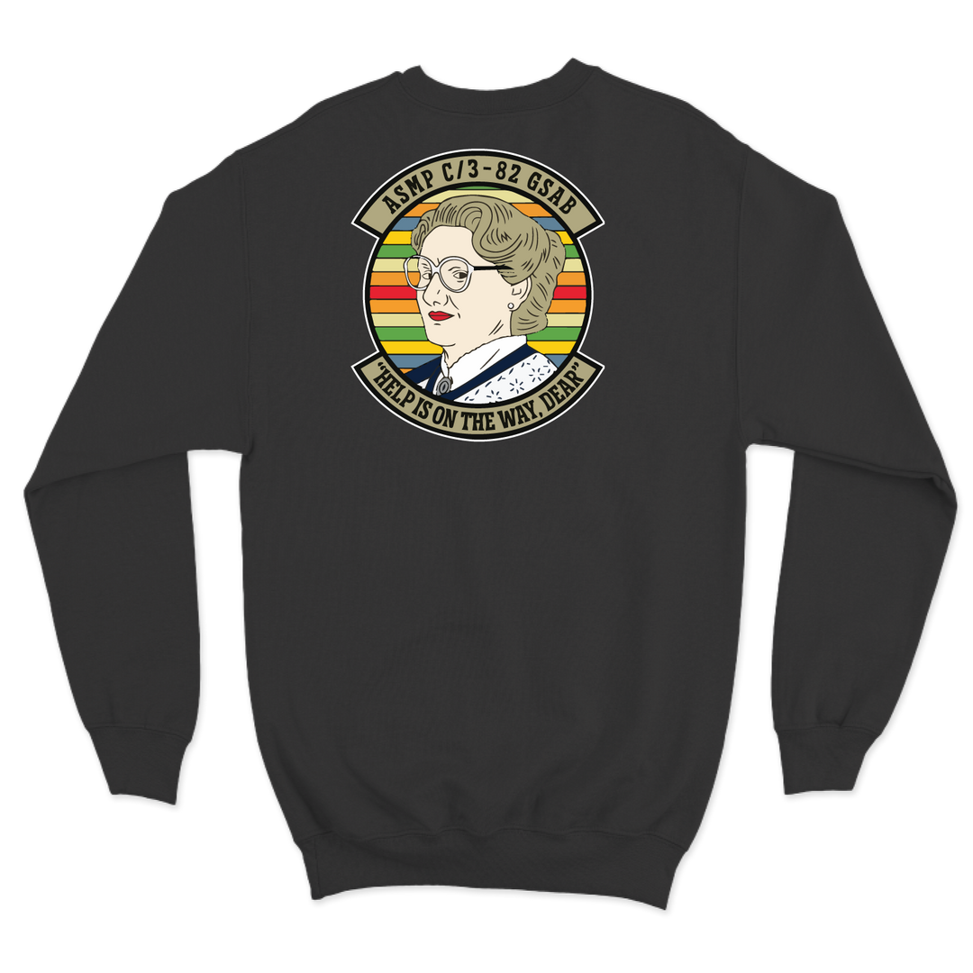 ASMP, C Co, 3-82 GSAB "Doubtfire Dustoff" Crewneck Sweatshirt